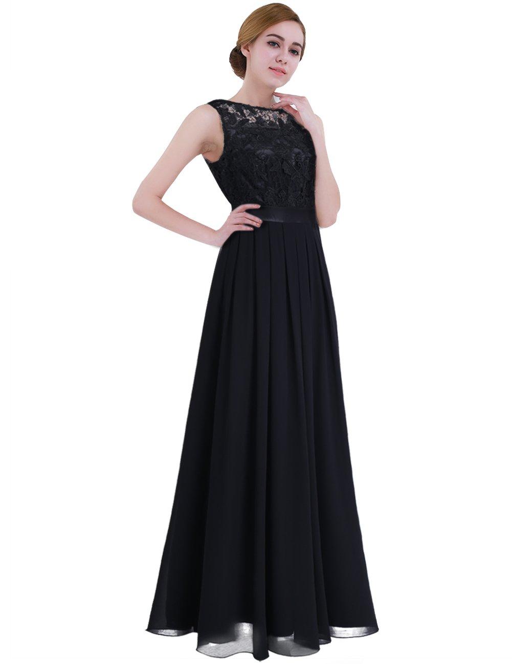 dPois Women's Ladies Sleeveless Chiffon Bridesmaid Dresses UK Formal Cocktail Evening Party Dress