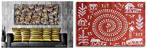 Tamatina Abstract + Traditional Paintings (Set of 2)