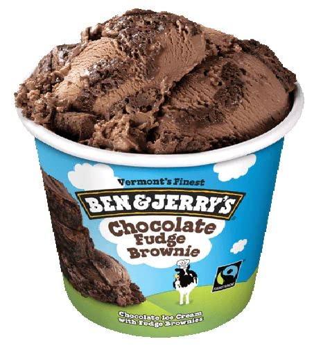 Ben & Jerry's 4 oz Mini Cup Ice Cream Pack of 12 (Chocolate Fudge Brownie)