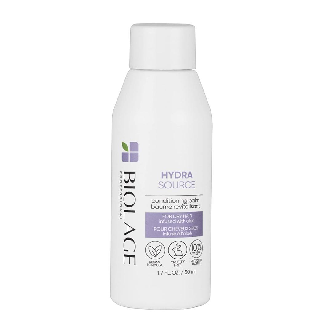 Biolage Hydra Source Conditioning Balm | Deep Conditioner | Hydrates, Nourishes & Repairs Dry, Damaged Hair | Moisturizing | Vegan & Sulfate-Free | For Medium To Coarse Hair