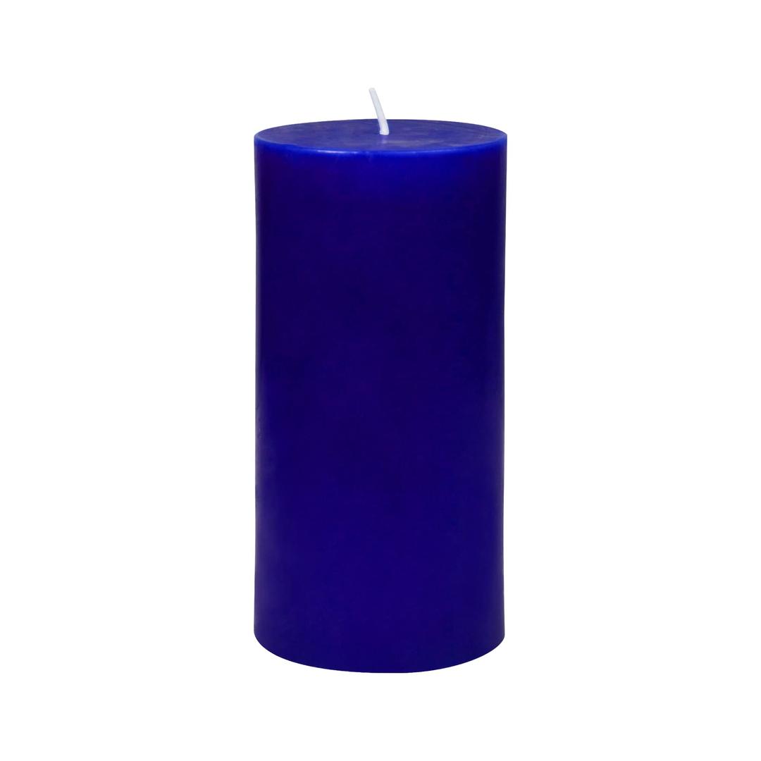 CPZ-088 Candle, Blue Size: 3" Diameter x 6" H