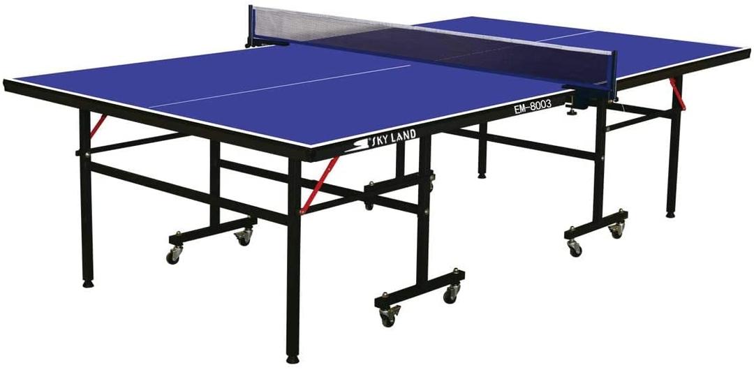 SKY LAND Table Tennis Table Professional Size Foldable Tennis Table Movable TT Table