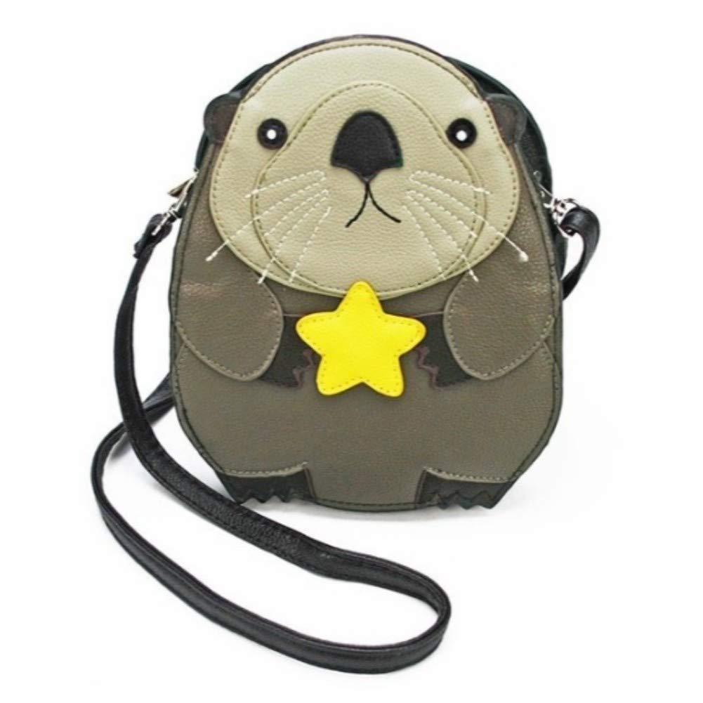 WonderMollySleepyville Critters Baby Beaver Holding a Star Shoulder Crossbody Bag