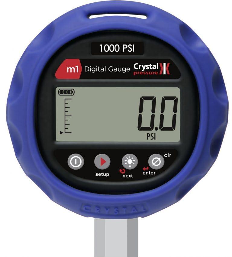 Crystal M1-10KPSI Digital Pressure Gauge, 0 to 10,000 psi