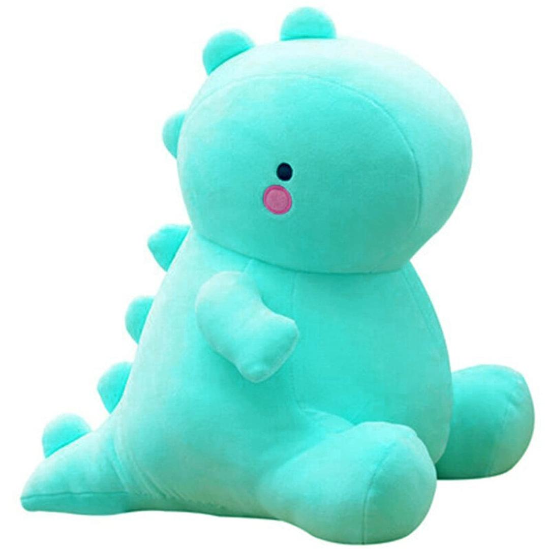 VHYHCY Cute Dinosaur Plush Toys, Fat Dinosaur Stuffed Animals Toys Dolls, Soft Plush Stuffed Animal Dino Plushie, Birthday Gifts for Kids Girls Boys Light Blue 20 inch