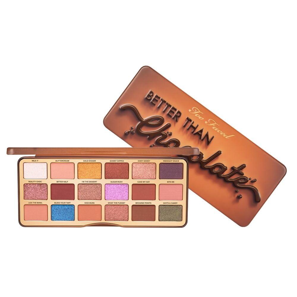 Too Faced Better Than Chocolate Eye Shadow Palette | High Pigment, Shimmer + Matte, 0.7 oz.