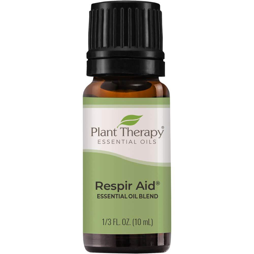 Plant Therapy Respir Aid Essential Oil Blend 10 mL (1/3 oz) Sinus, Airway and Congestion Clearing Synergy Blend 100% Pure, Undiluted, Natural Aromatherapy, Therapeutic Grade