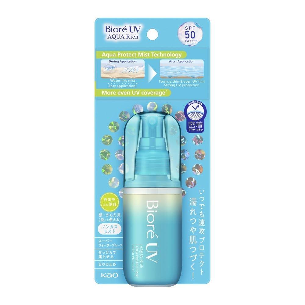 Biore UV Aqua Rich Aqua Protect Mist Type SPF50 PA++++ 2.02 fl oz/ 60ml