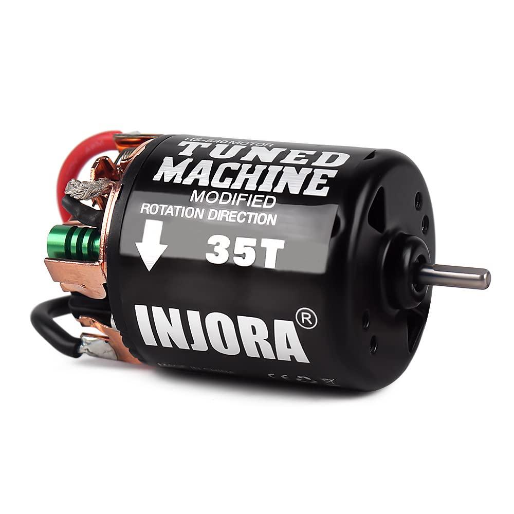 INJORA540 Brushed Motor 35T Waterproof Motor for 1/10 RC Cralwer Car Axial SCX10 Pro SCX10 AXI03007 90046 TRX4 D90 Monster Truck （35T）