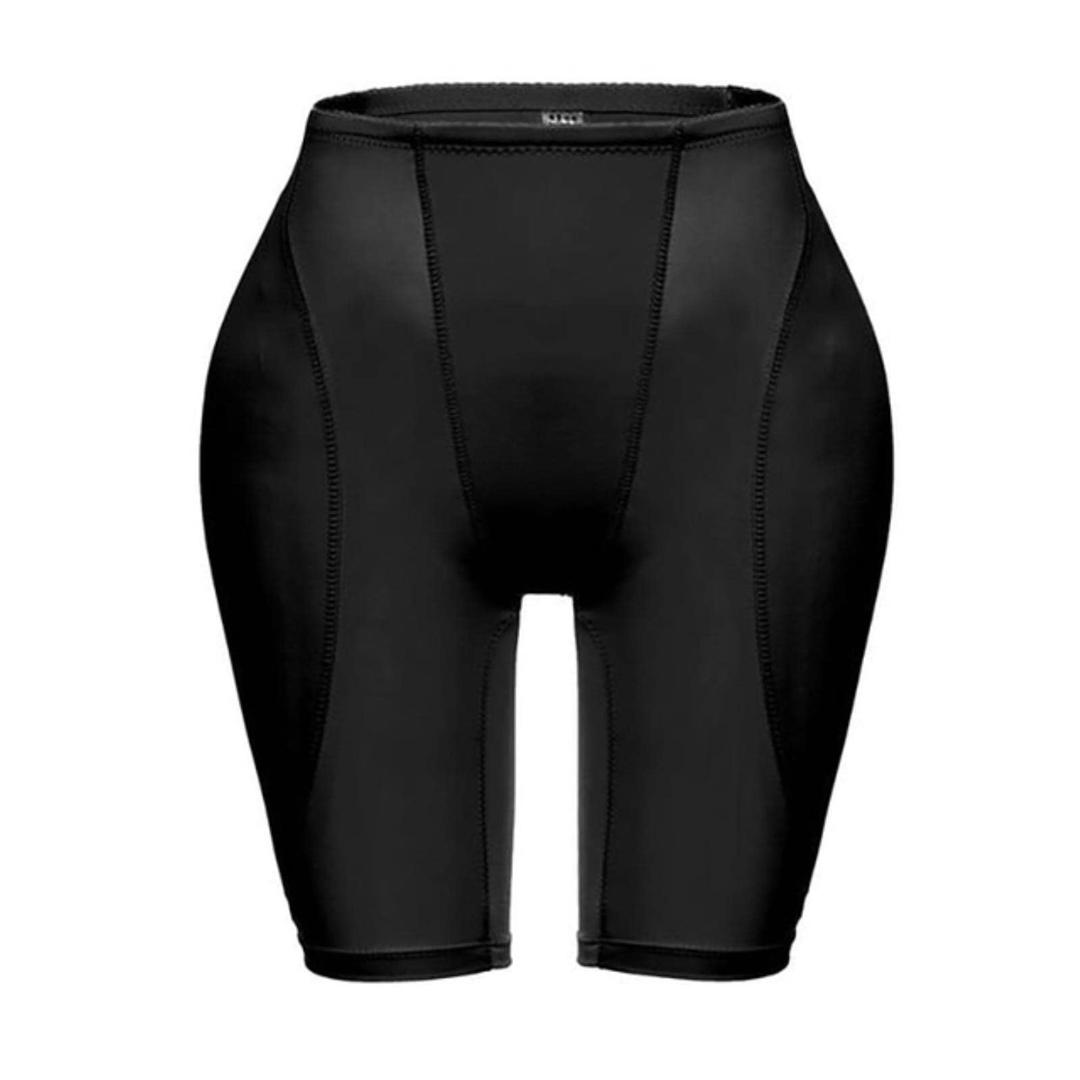 FHKBBButt Lifter Pants Women Buttock Sheath Fake Butt Lifter Body Shaper Padded Butt And Hip Shapewear Shorts Thigh Trimmer Wear Pads Enhancer-Black,S