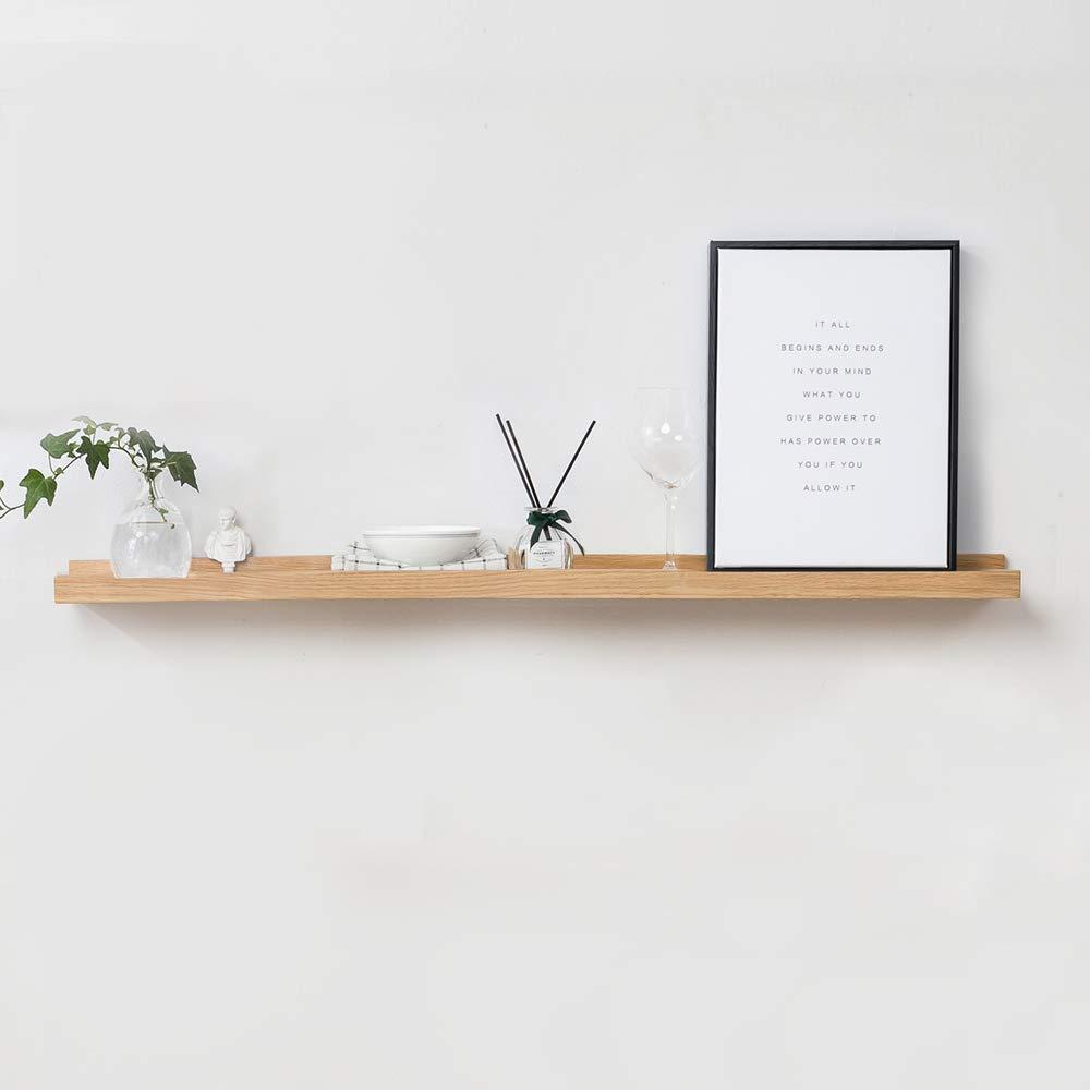 Floating Shelf , Rustic Solid OAK Timber Block Wall Shelf Concealed Bracket Wall Mounted Shelf Decorative Organizer Bookcase Storage Picture Ledge Shelf