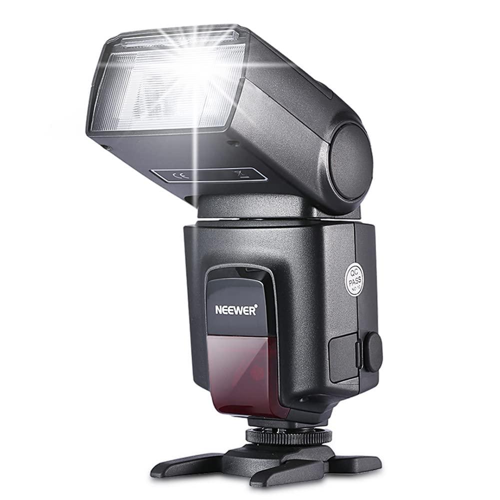 Neewer® TT560 Flash Speedlite for Canon Nikon Sony Panasonic Olympus Fujifilm Pentax Sigma Minolta Leica and Other SLR Digital SLR Film SLR Cameras and Digital Cameras with single-contact Hot Shoe