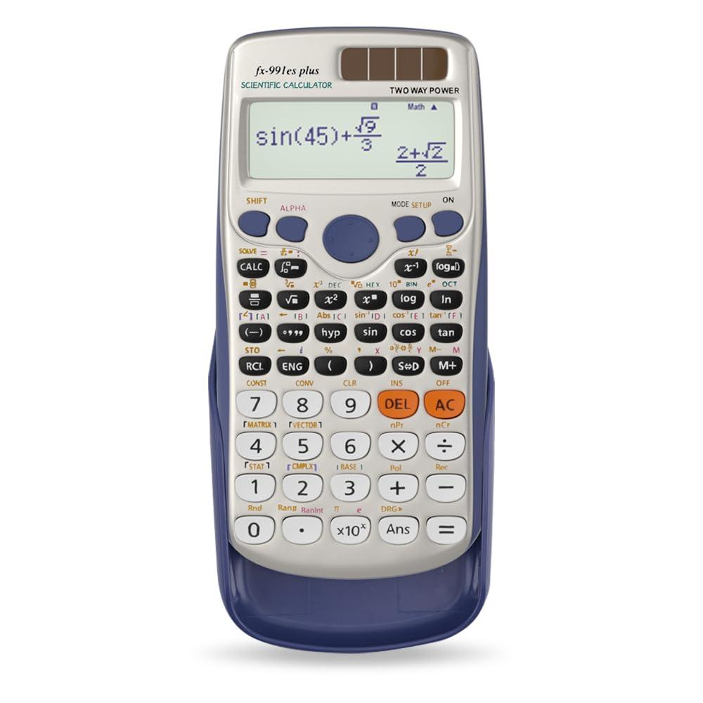 Scientific Calculators, Solar Scientific Calculator Large Screen 417 Function, Calculators Very Suitable for High School and College Students Calculus Algebra and Other Math Textbooks (Solar)