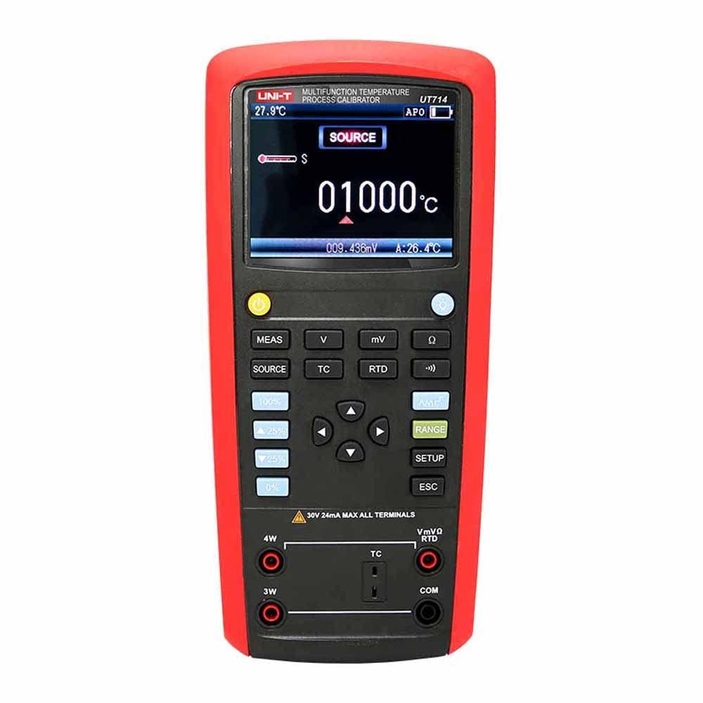 UT714 Multifunction Temperature Process Calibrator Handheld High-precision Thermocouple Calibration Source Meter Measurement Loop Calibrator