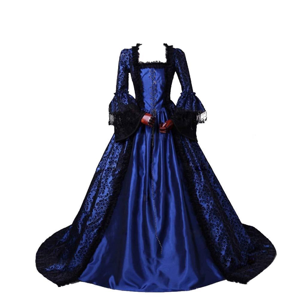 18th Century Women's Rococo Ball Gown Printing Long Gothic Victorian Dress Masquerade Theme Dresses