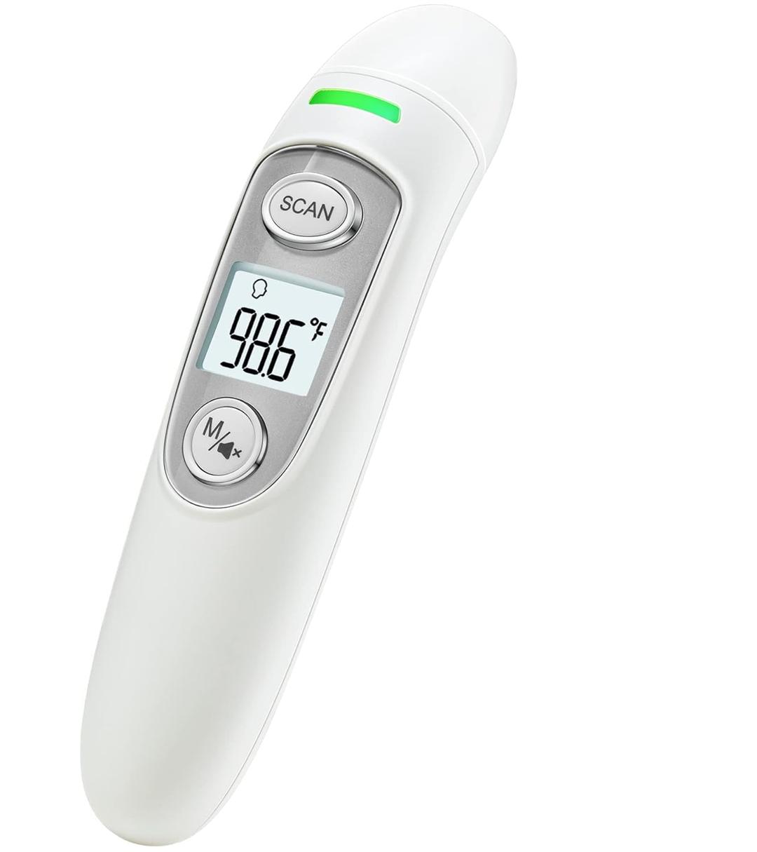 GoodBaby Non-Contact Forehead Thermometer, Digital Thermometer for Adults and Kids, Fast & Accurate with Fever Alarm Memory Function 202L