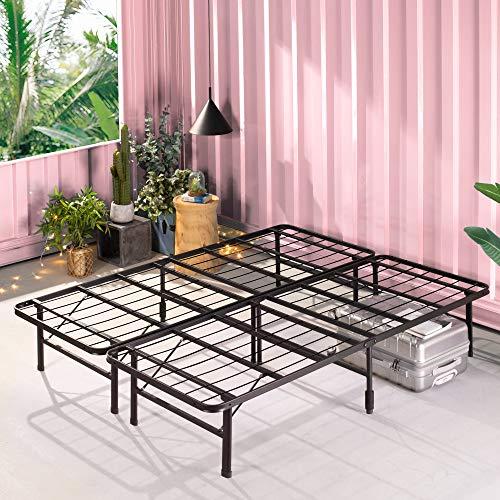 ZINUS SmartBase Tool-Free Assembly Mattress Foundation, 14 Inch Metal Platform Bed Frame, No Box Spring Needed, Sturdy Steel Frame, Underbed Storage, Black, Full