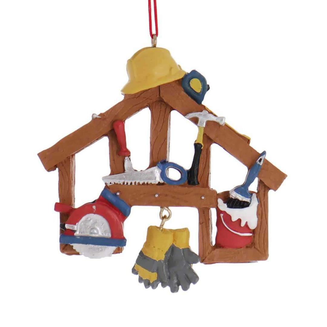 Kurt Adler Construction Tools Resin Xmas Ornament