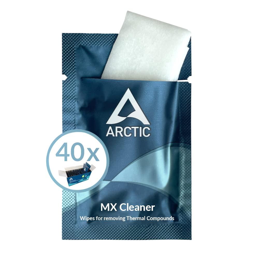 ARCTICMX Cleaner (40 pieces) - Cleaning wipes for removing thermal paste, 11.5 x 11.5 cm, biodegradable