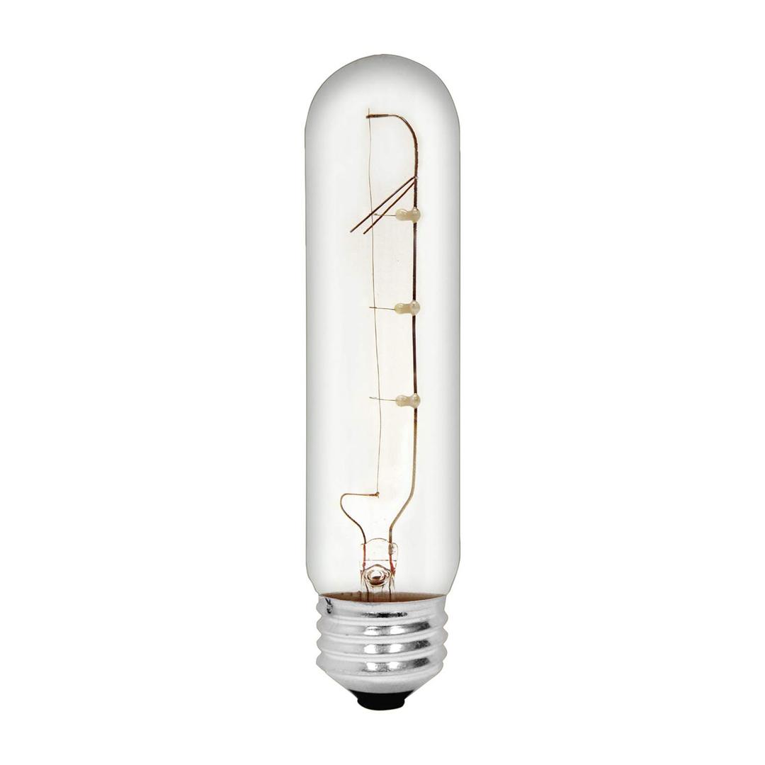 GELighting Reveal HD T10 Tubular Incandescent Tube Light Bulbs, Clear Finish, 40-Watt, 290 Lumen, E26 Medium Base, 5-Pack