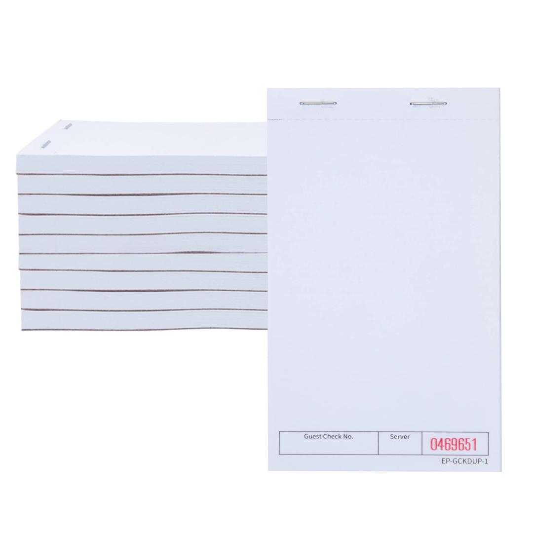 Guest Checks Pads EP-GCKDUP-1 (10 Pads), total 500 Blank Waiter Pad, Server Order Pads