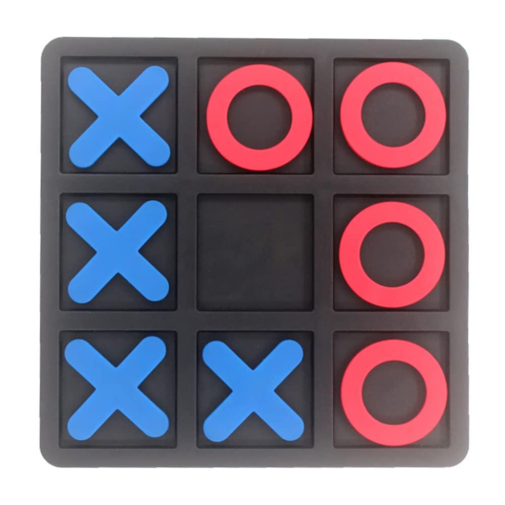 Tic Tac Toe Board Game,Tic Tac Toe Family Game, Classic Board Game, Classical Family Board Game,Children's Tic Tac Toe Game, Plastic tic tac Toe Game, Board Size 15 X 15 cm