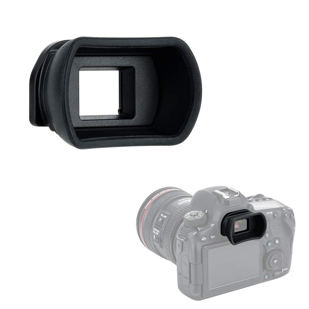 KIWIFOTOSLong Soft Viewfinder Eyecup Eyepiece for Canon EOS 90D 80D 70D 60D 77D 6D Mark II 5D Mark II Rebel T7 T6 T5 T100 T8i T7i T6s T6i T5i T4i T3i T2i T1i SL3 SL2 SL1 4000D 50D 40D 30D and More