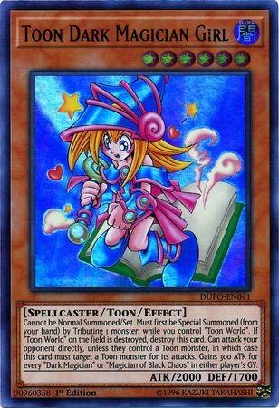 Yu-Gi-Oh! - Toon Dark Magician Girl - DUPO-EN041 - Ultra Rare - 1st Edition - Duel Power