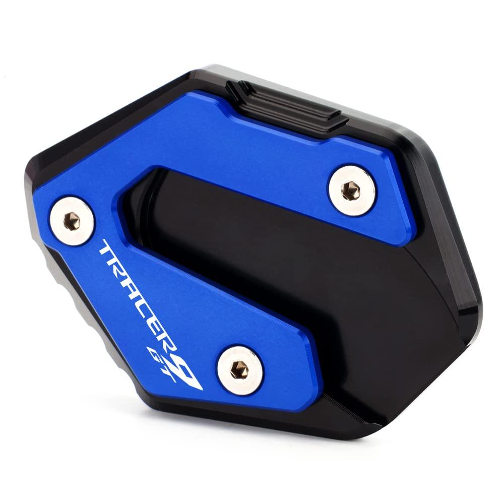 Modeer Motorcycle Accessories For Yamaha TRACER9 TRACER9GT TRACER 9 GT TRACER 9GT 2021 2022 Foot Side Stand Extension Pad Kickstand Kick Stand Plate tracer9 tracer9gt (blue-2)