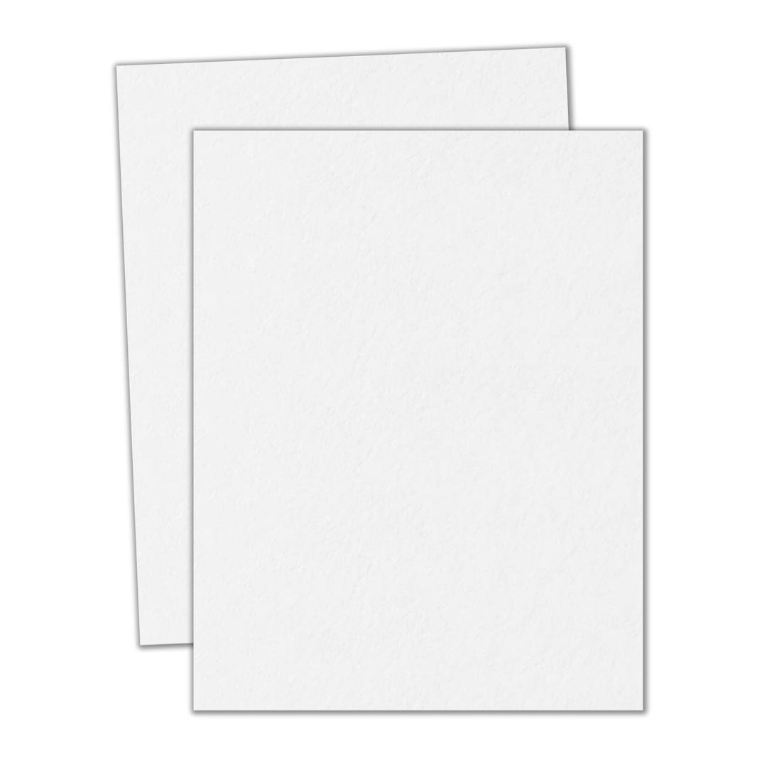 20 Sheets, Heavy White Cardstock - 8.5" x 11", 110 lb (300 gsm)