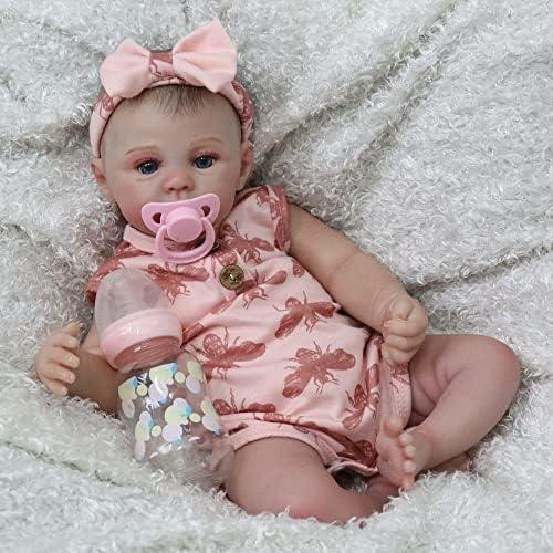 CHAREX Baby Dolls, Lifelike Reborn Baby Dolls, Weighted Newborn with Soft Body, Baby Girl Gift Set for Children and Collectors, 18 Inches (Pink)