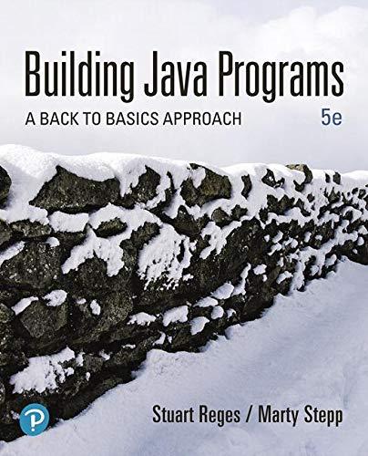 Building Java Programs 5th Edition