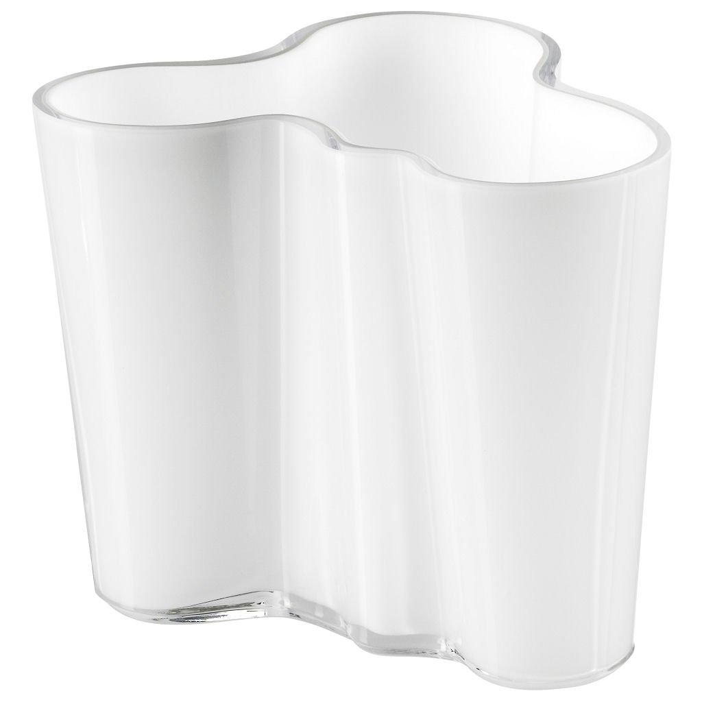 Iittala Aalto 3-3/4-Inch White Glass Vase