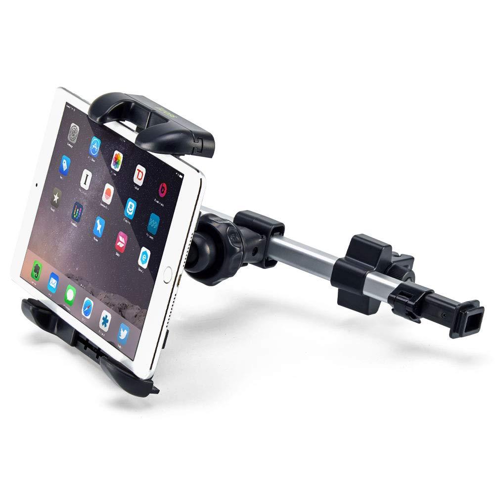 iKross Universal Car Tablet Mount Holder Headrest Backseat Extendable Mount Compatible with Apple iPad, iPhone, Tablet, Smartphone, Nintendo Switch with Dual Adjustable Positions