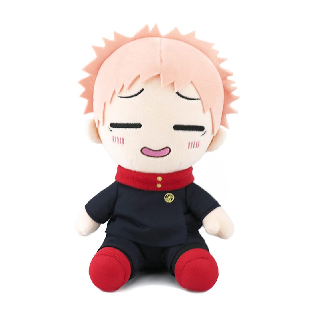 Jujutsu Kaisen Plush Doll,Yuji Itadori Gojo Satoru Nobara Kugisaki Megumi Fushiguro Toge Inumaki Plushies Stuffed Figure Toy Cute Cartoon Doll Anime Charactersn (Yuji Itadori B)