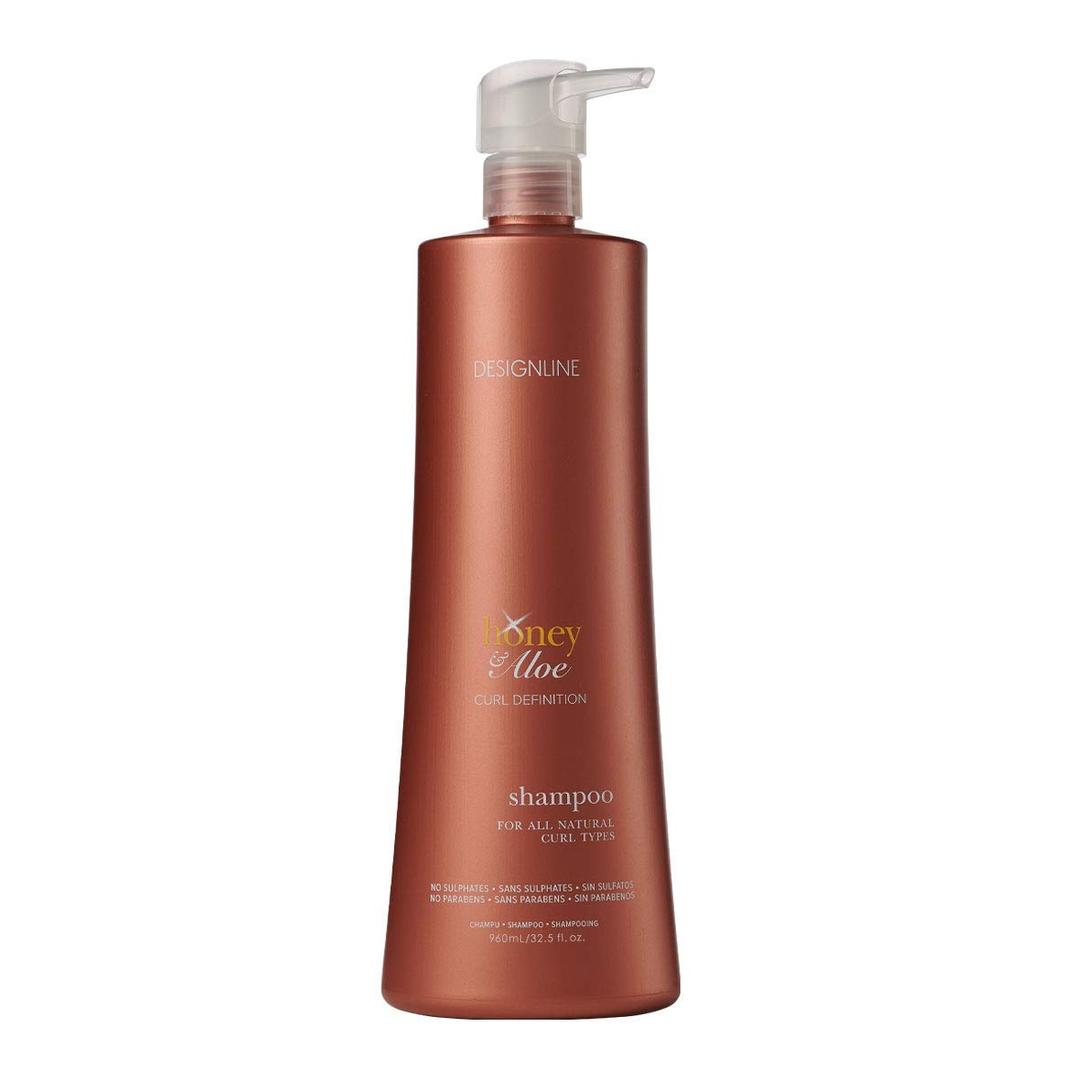 DESIGNLINEHoney & Aloe Shampoo, 32.5 oz - Regis Gently Cleanses and Helps Create Frizz-Free Better Defined Curls