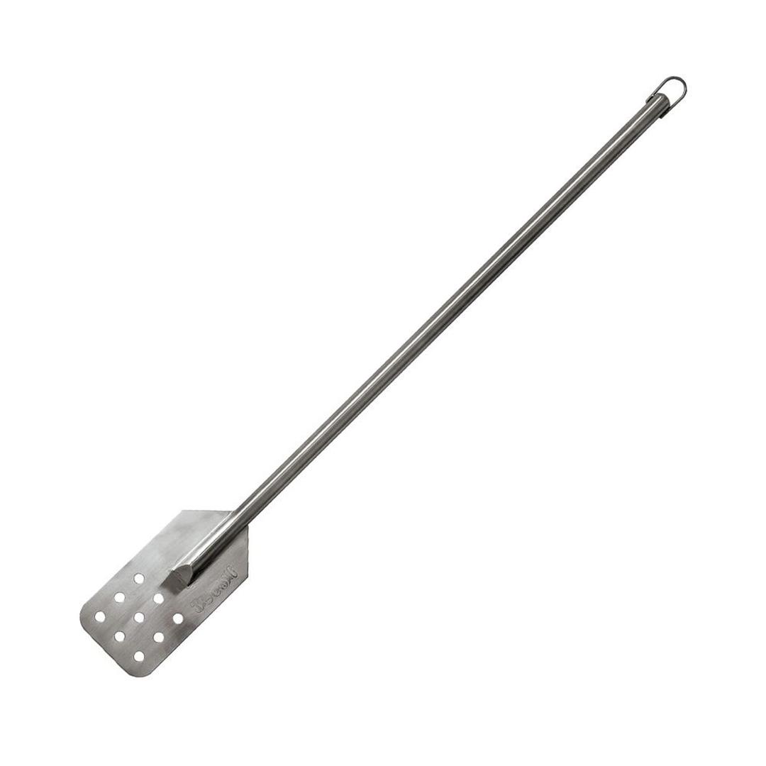 Bayou Classic 1042 42-in Stainless Stir Paddle Perfect for Crawfish and Seafood Boils Durable 42-in Stainless Handle 4-in Wide Perforated Paddle