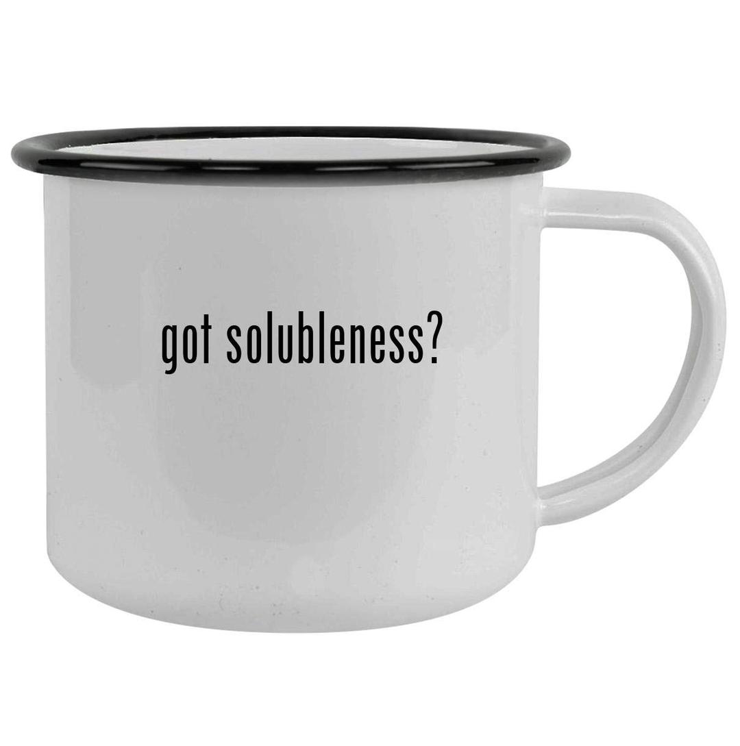 got solubleness? - 12oz Camping Mug Stainless Steel, Black