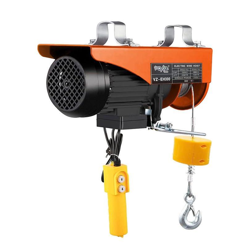 VOLTZ VZ-EH 300X12mtrs copper Winding Mini Electric Hoist for Small Job Works and Domestic Use