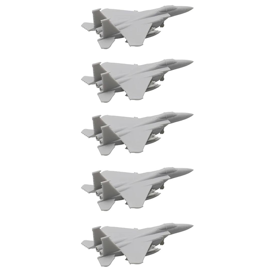 5PCS F-15E Strike Eagle Aircraft DIY Model 1/2000-1/350 Scale Resin Assembly Model Combat Plane DIY Fighter Jet Aeroplane Military Model(1/400 (49mm))