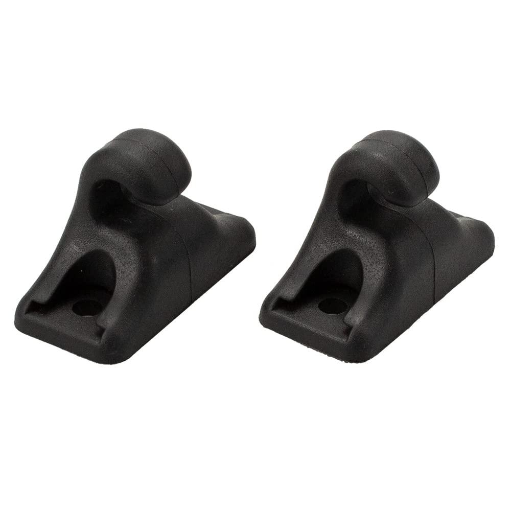 RLB-HILON Sun Visor Clip 94473143900 Compatible with Porsche 924 944 968, Sun Visor Retainer Clip, Black Color, 2PCS