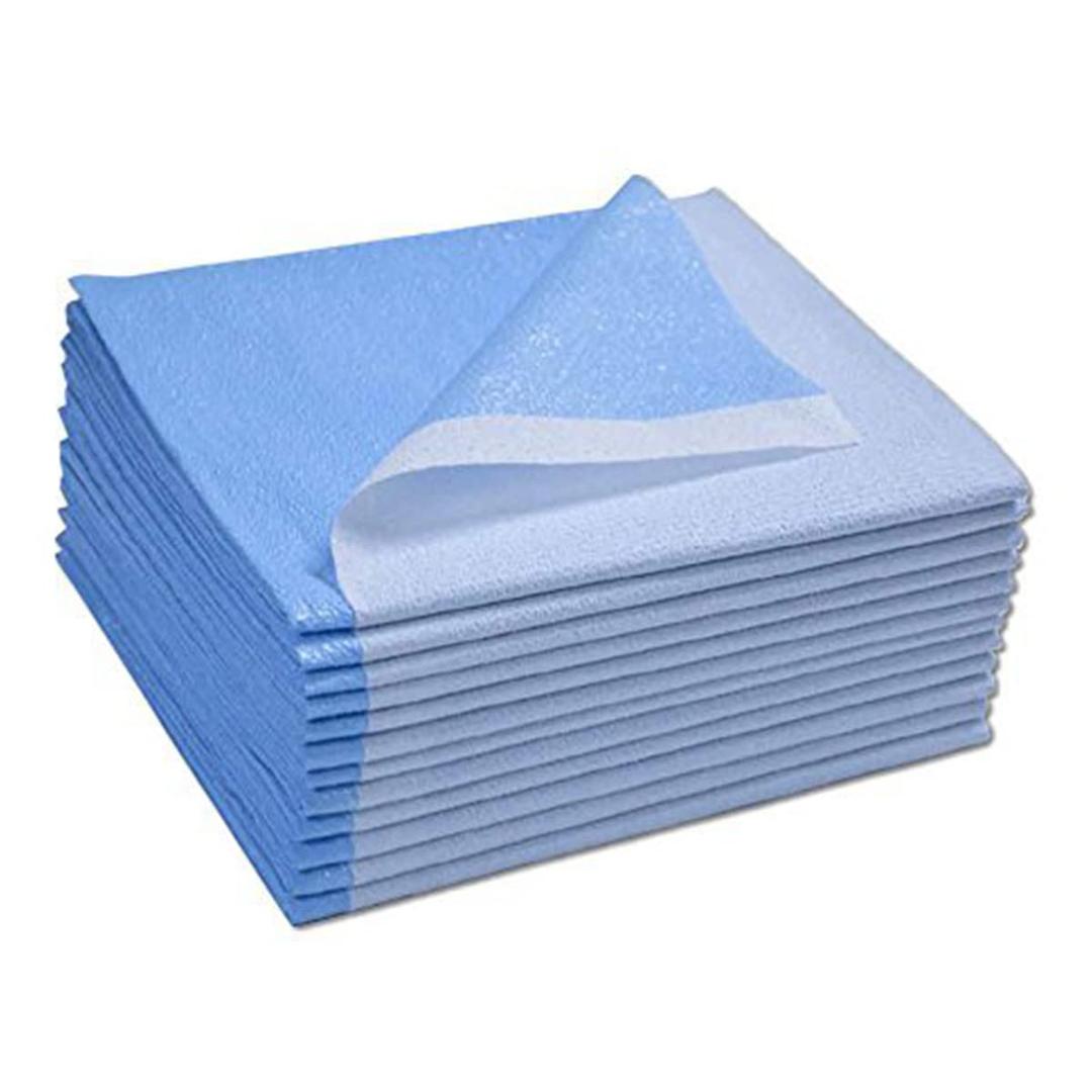 Avalon Papers Single-Use Medical Equipment Drape, Blue, 40" x 72" (Pack of 50) - Stretcher Sheet or Treatment Table Cover - Fluid and Barrier Protection - Tissue/Poly - Medical Supplies (357)