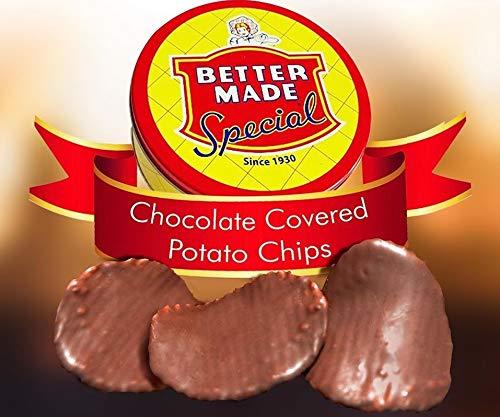 Better Made Chocolate Covered Original Potato Chips - Limited Edition - Collectible Tin (Milk Chocolate)…