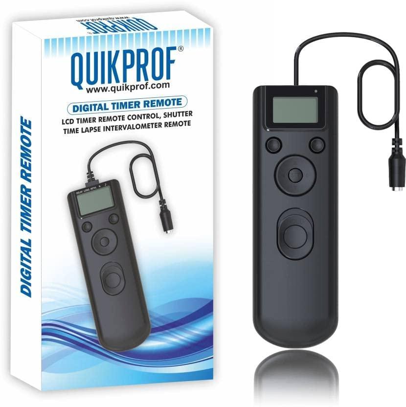 QuikProf LCD Timer Time Lapse intervalometer Remote Shutter Release Cable Cord Nikon D90 D3100 D3200 D3300 D5000 D5100 D5200 D5300 D7000 D7100 D7200