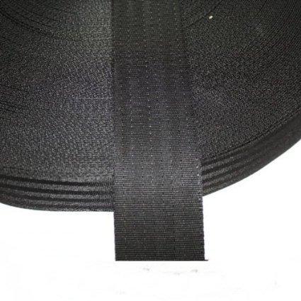 Polypropylene 2" - 50mm Webbing Assorted Colours (Black 10 Metre)