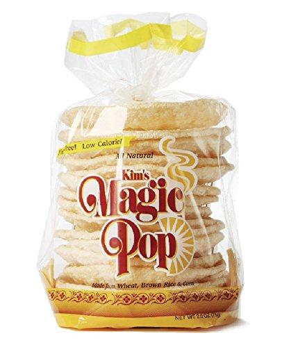 Kim's Magic popFreshly Popped Rice Cakes | Keto, Vegan | Original Flavor | 6 Bags | 15 Cakes per Bag | Low Carb, Sugar Free, Fat Free, Natural, Multigrain Korean Snack | Easy Bread, Chip, Cracker Replacement