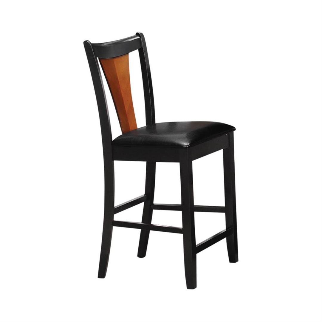 Boyer Two-tone Counter Stools, Amber and Black (Set of 2)