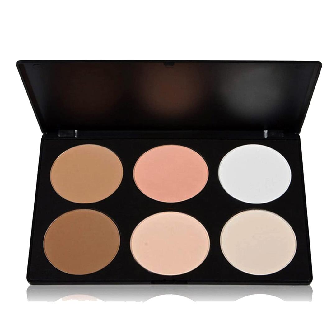 Contour Face Powder Kit Base Foundation Corrector Palette Sleek Pigment Pro Pressed Powder Cosmetics Highlighting Contouring Bronzing Professional Beauty Make up Bronzer Pallet Brown