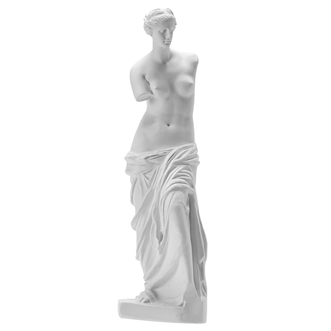 Venus de Milo Statue, Greek Roman Mythology Goddess Aphrodite Statue, Great Art for Home or Office Decor 11 x 3.15 x 2.16 Inches - White