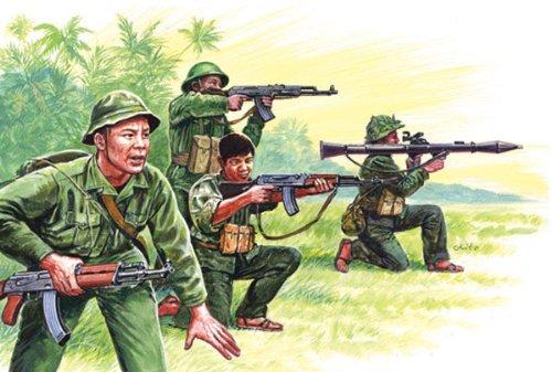 Vietnamese Army/ Vietcong Soldiers Vietnam War 1/72 Italeri